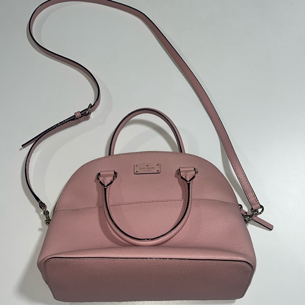 Kate Spade baby pink shoulder bag with strap